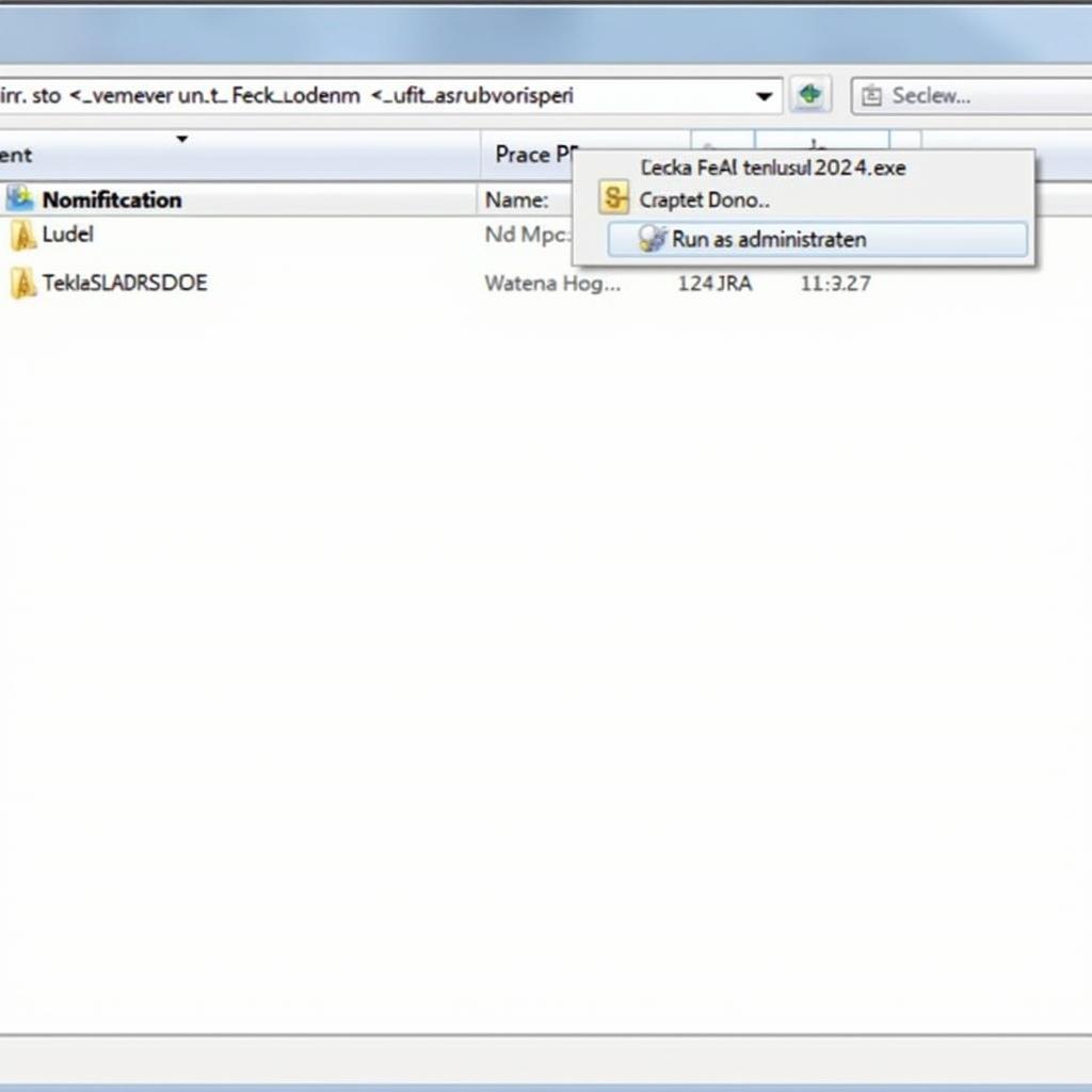 Chạy file setup cài đặt Tekla Structures 2024 với quyền Administrator để bắt đầu.