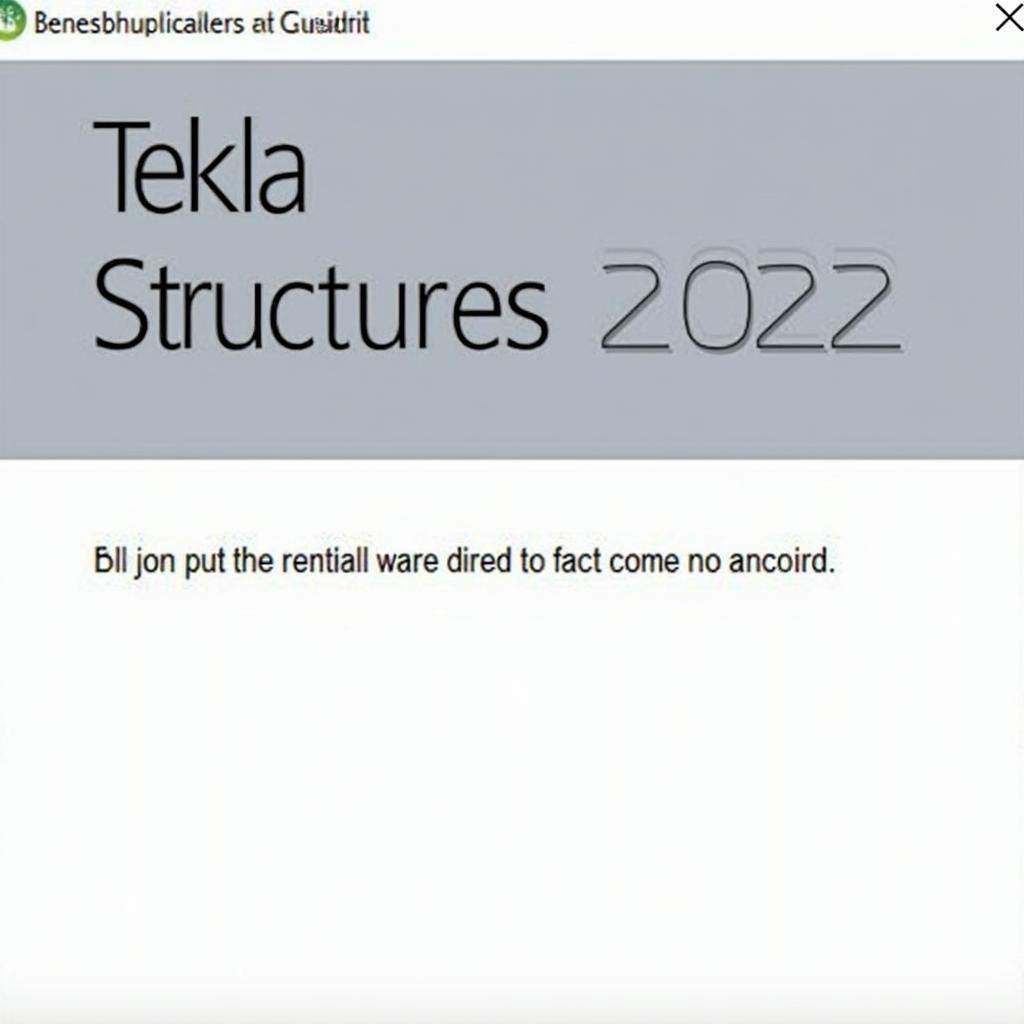 Man hinh bat dau chay file cai dat Tekla Structures 2022 full de bat dau qua trinh