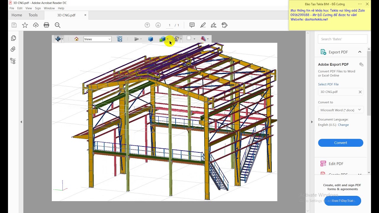 Tài liệu tự học tekla PDF