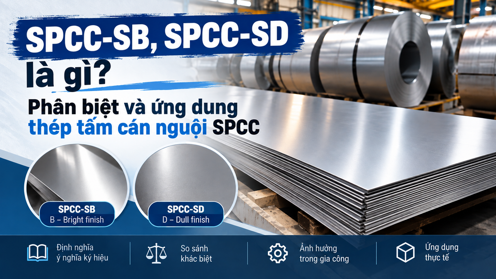 SPCC-SB, SPCC-SD là gì? Phân biệt và ứng dụng thép tấm cán nguội SPCC